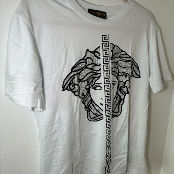 Versace T-Shirt White Medium Women New
